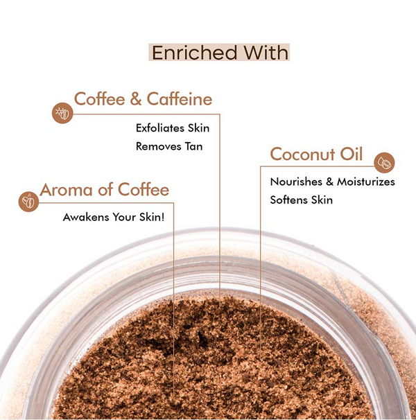 mCaffeine | Coffee Body Scrub with Coconut - 100 g - Natural & Vegan